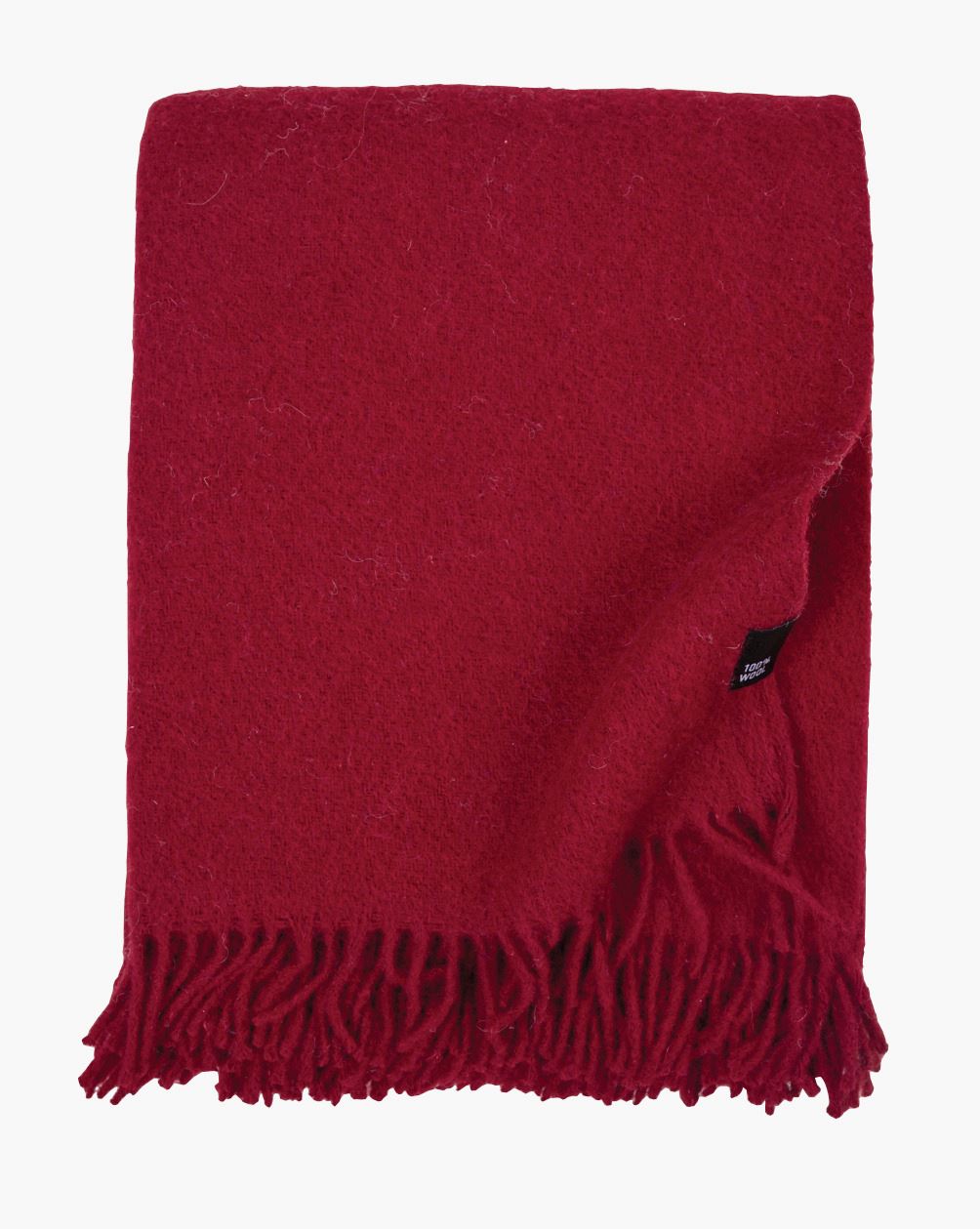 Ullpledd julerød - 130x170 cm julerød - 1