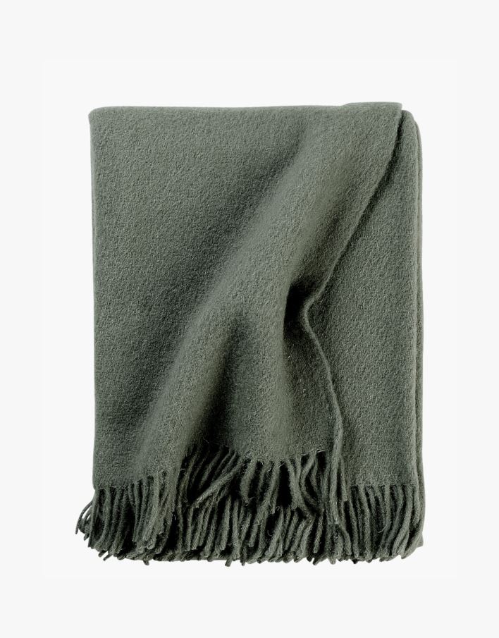 Ullpledd lindegrønn - 130x170 cm lindegrønn - 1