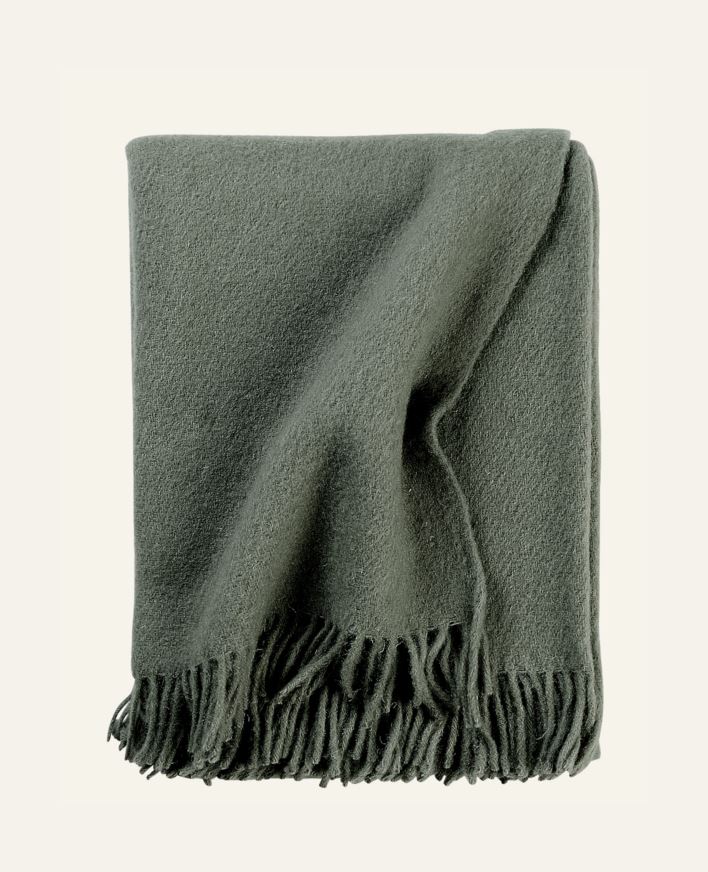 Ullpledd lindegrønn - 130x170 cm lindegrønn - 1