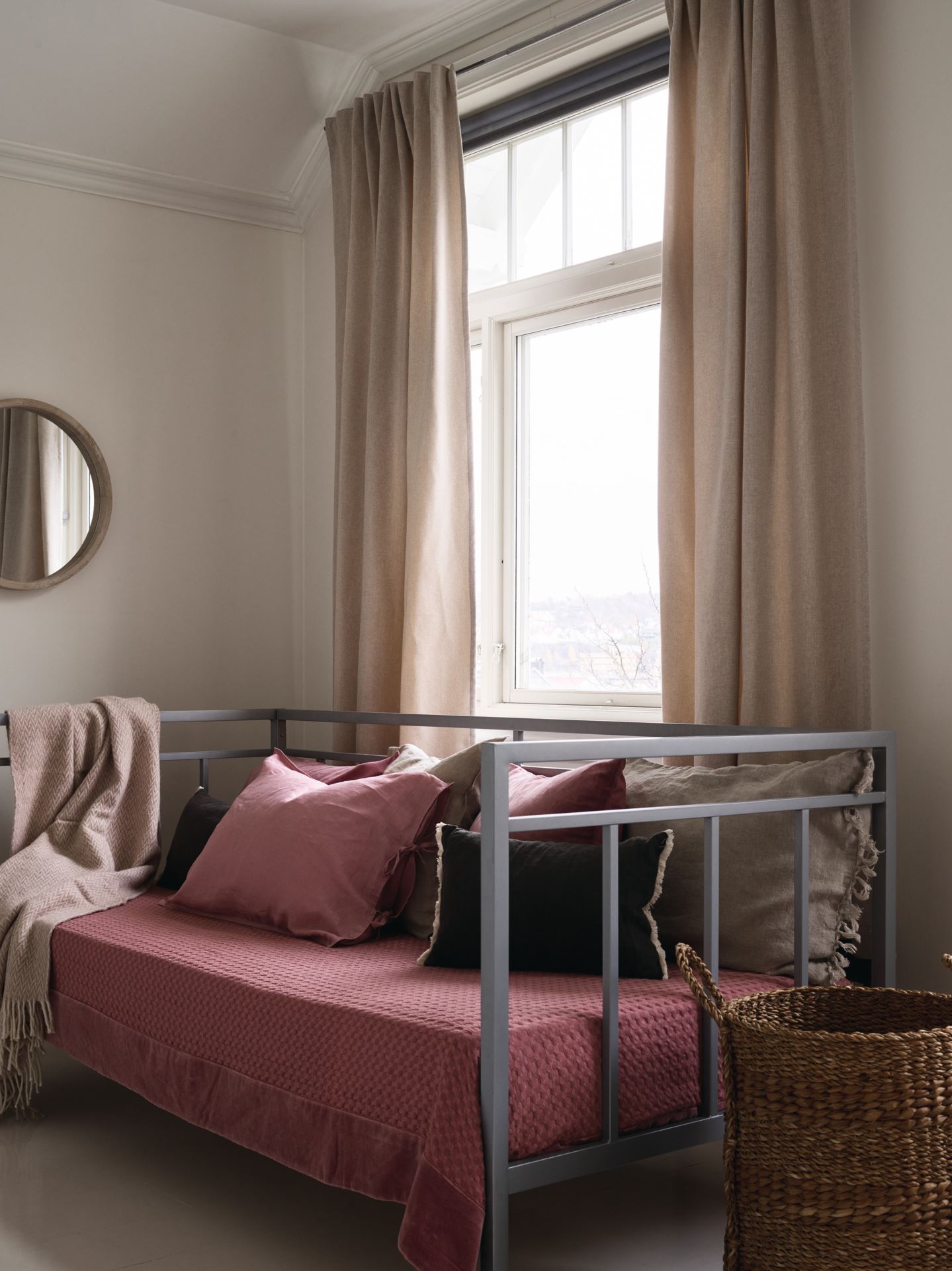 Lysdempende gardin beige - 7