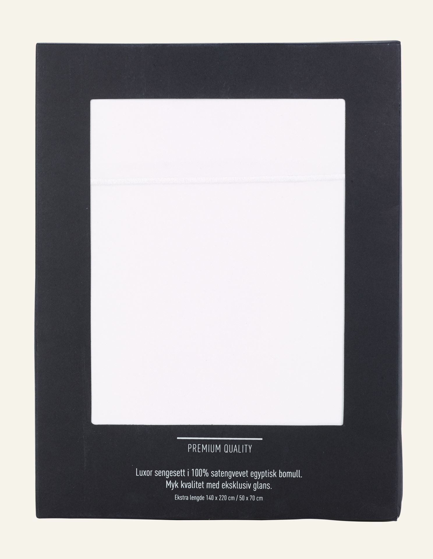 Egyptisk bomull sateng sengesett hvit - 2