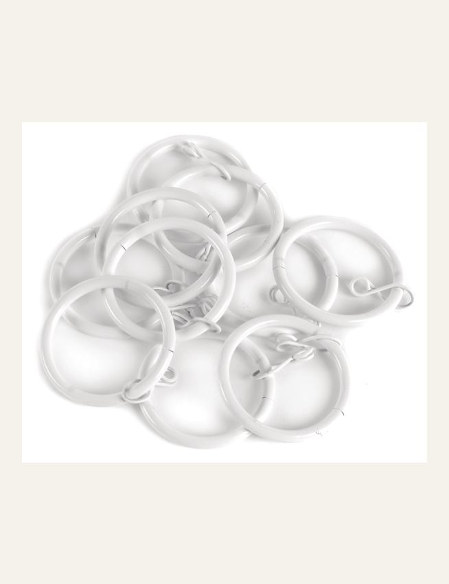 Gardinringer 10 stk multi hvit - 2