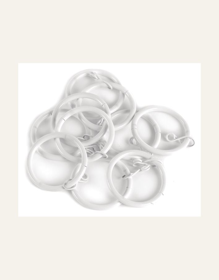 Gardinringer 10 stk multi hvit - 2