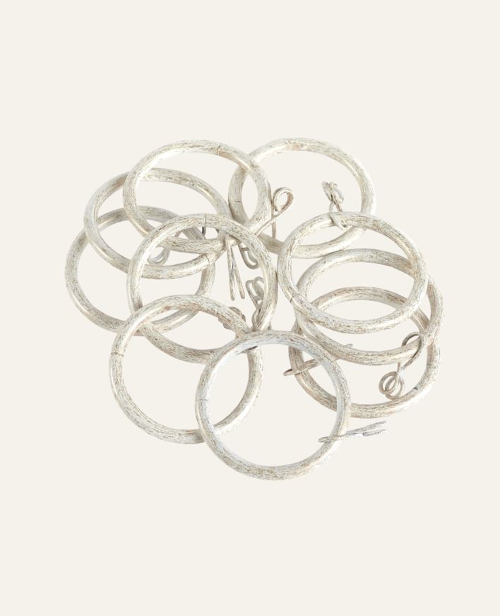 Gardinringer 10 stk multi hvit - 10 stk multi hvit - 1