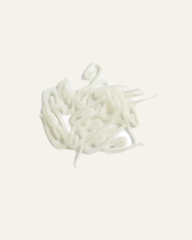 Rynkebåndskrok hvit - 20 Stk hvit - 1