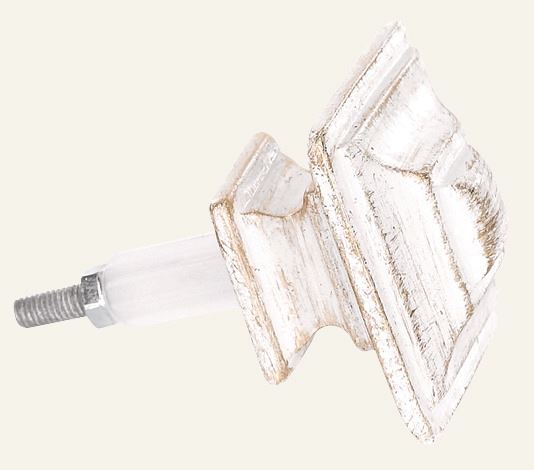 Endestykke 2pk hvit - 3