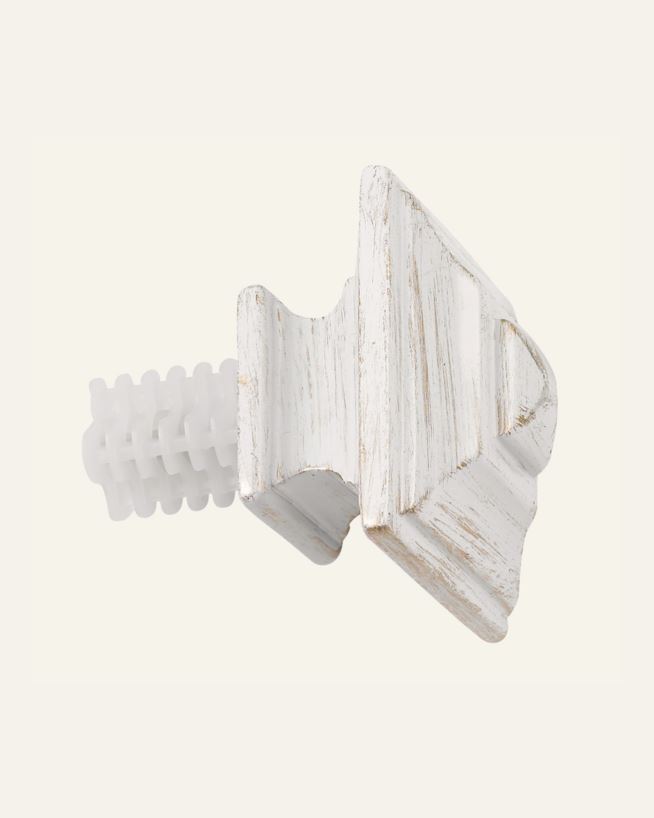 Endestykke 2pk hvit - 13/16 mm hvit - 1