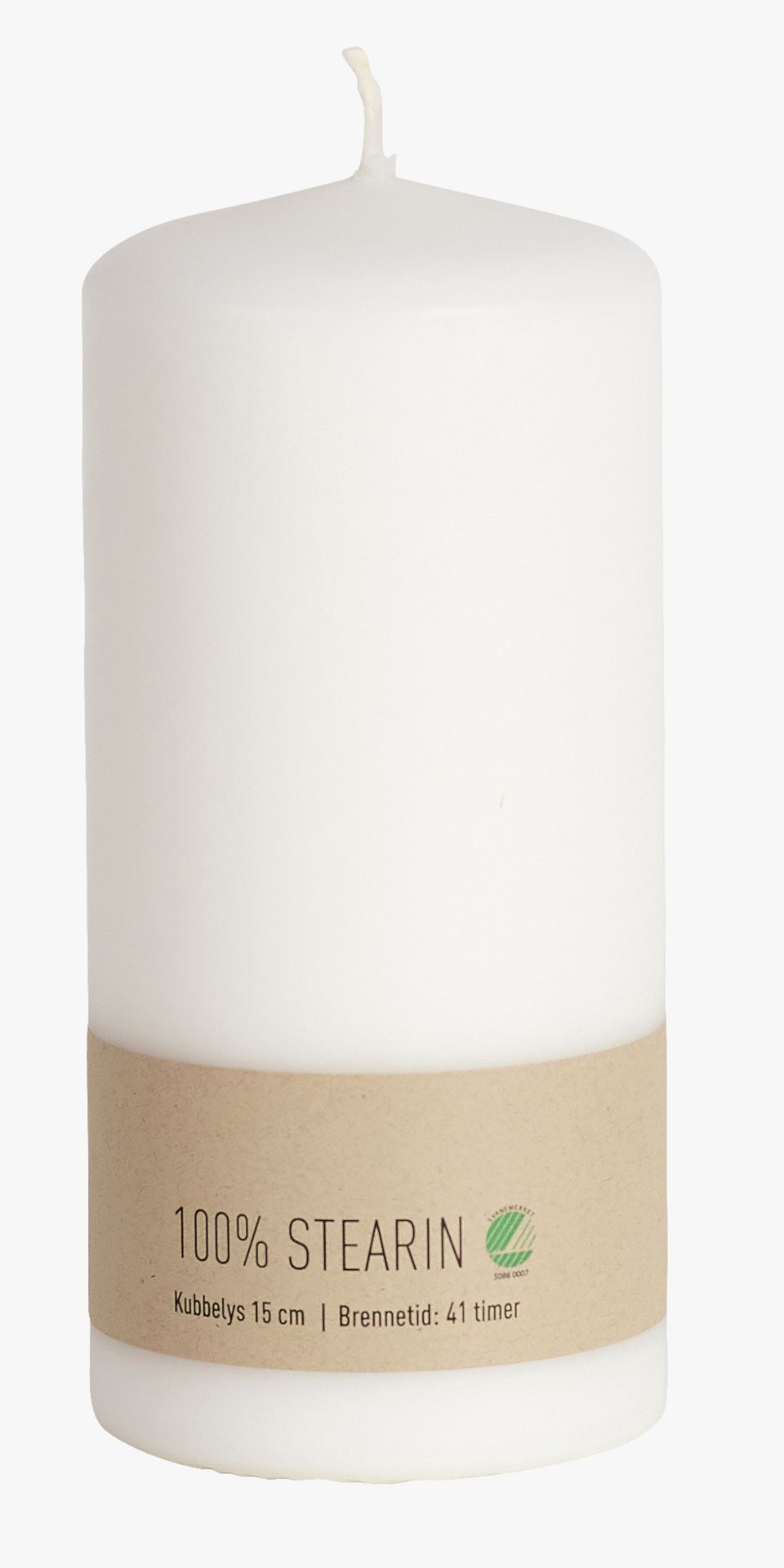 Kubbelys hvit - 6,8x15 cm hvit - 1