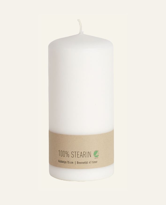 Kubbelys hvit - 6,8x15 cm hvit - 1