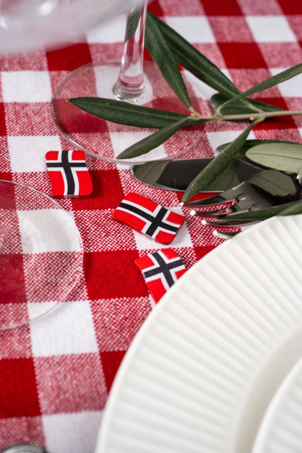 Flaggpynt multi rød - 2