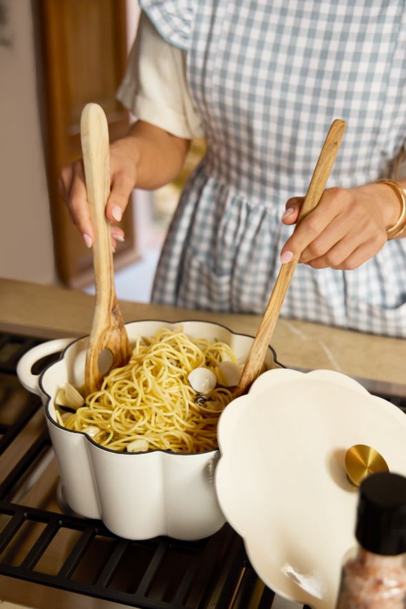 Støpejernsgryte rund krem - 4