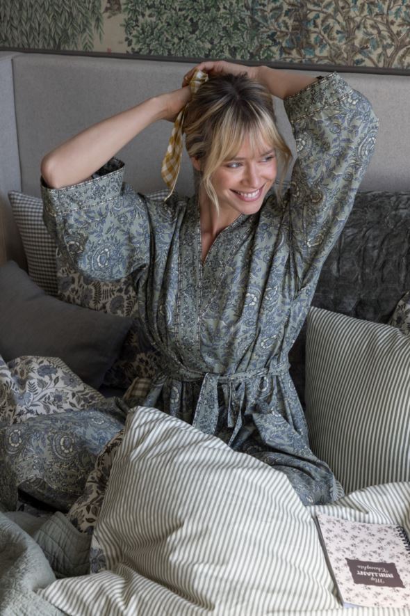 Kimono olivengrønn - 3