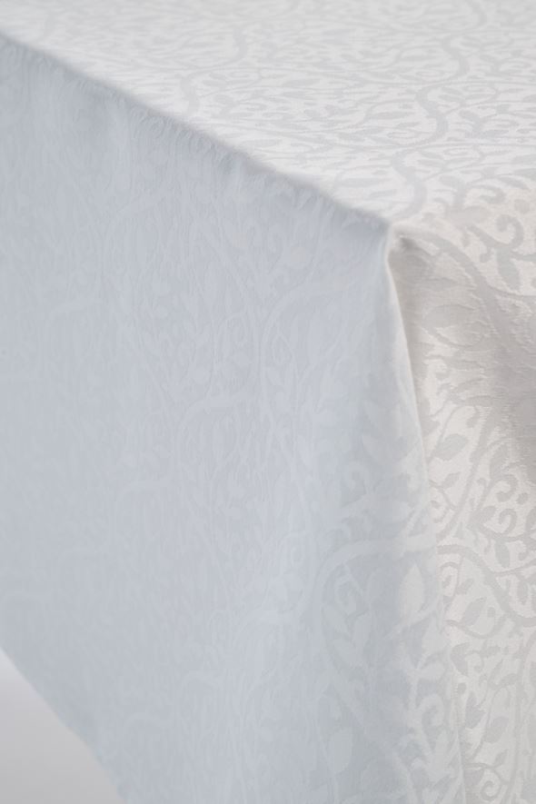 Jaquard duk hvit - 4