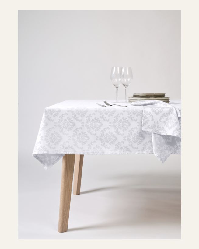 Belagt duk hvit - 140x250 cm hvit - 1