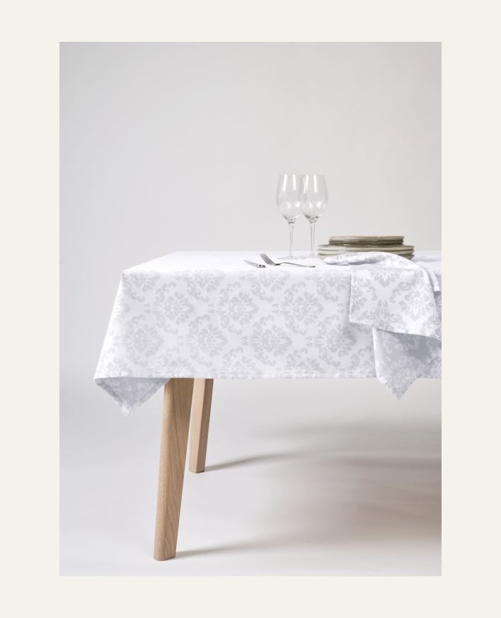 Belagt duk hvit - 140x250 cm hvit - 1