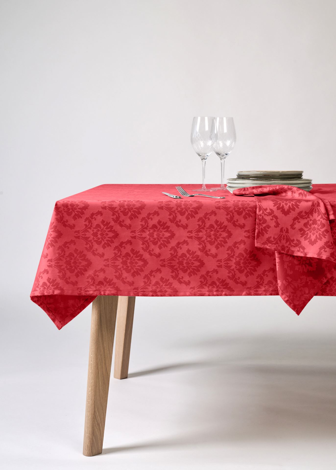 Belagt duk rød - 140x250 cm rød - 1