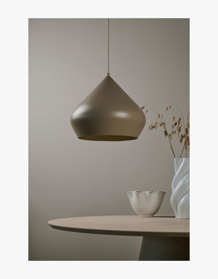 Taklampe taupe - 29,5 cm ø34 taupe - 1