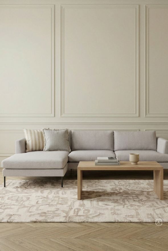 Sofa åpen ende venstre beige - 3