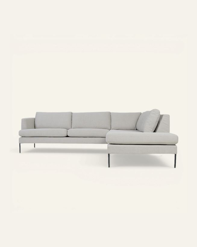 Sofa åpen ende høyre beige - 269x220x80 cm beige - 1