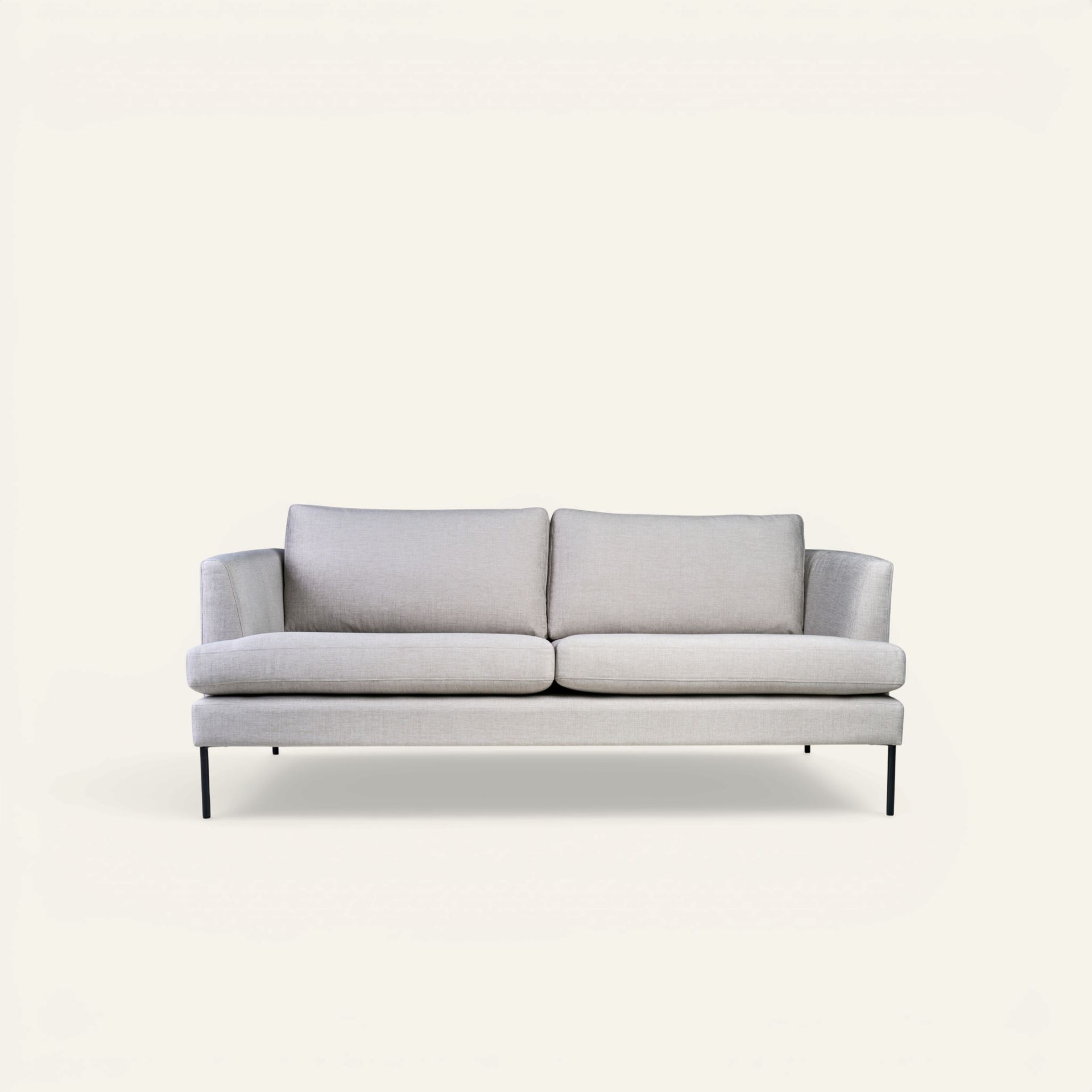 3 seter sofa beige - 189x94x80 cm beige - 1