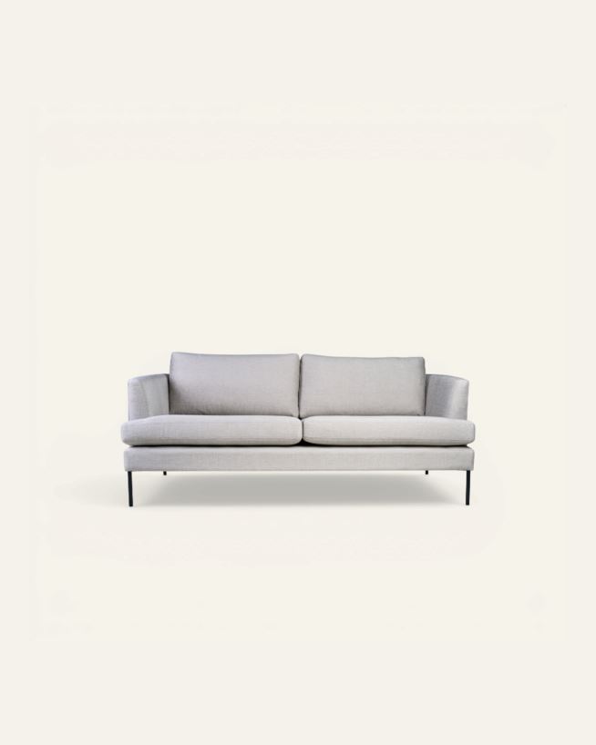 3 seter sofa beige - 189x94x80 cm beige - 1