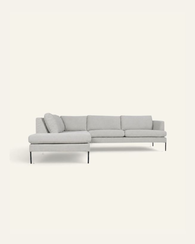 Sofa åpen ende venstre beige - 269x220x80 cm beige - 1