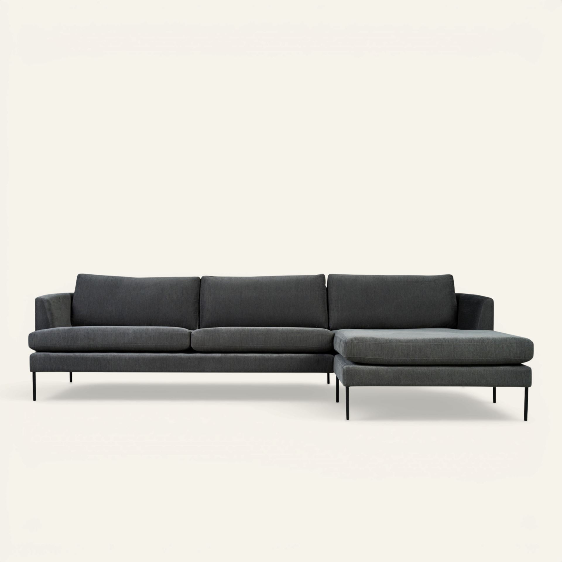 Sofa sjeselong høyre grå - 300x156x80 cm grå - 1