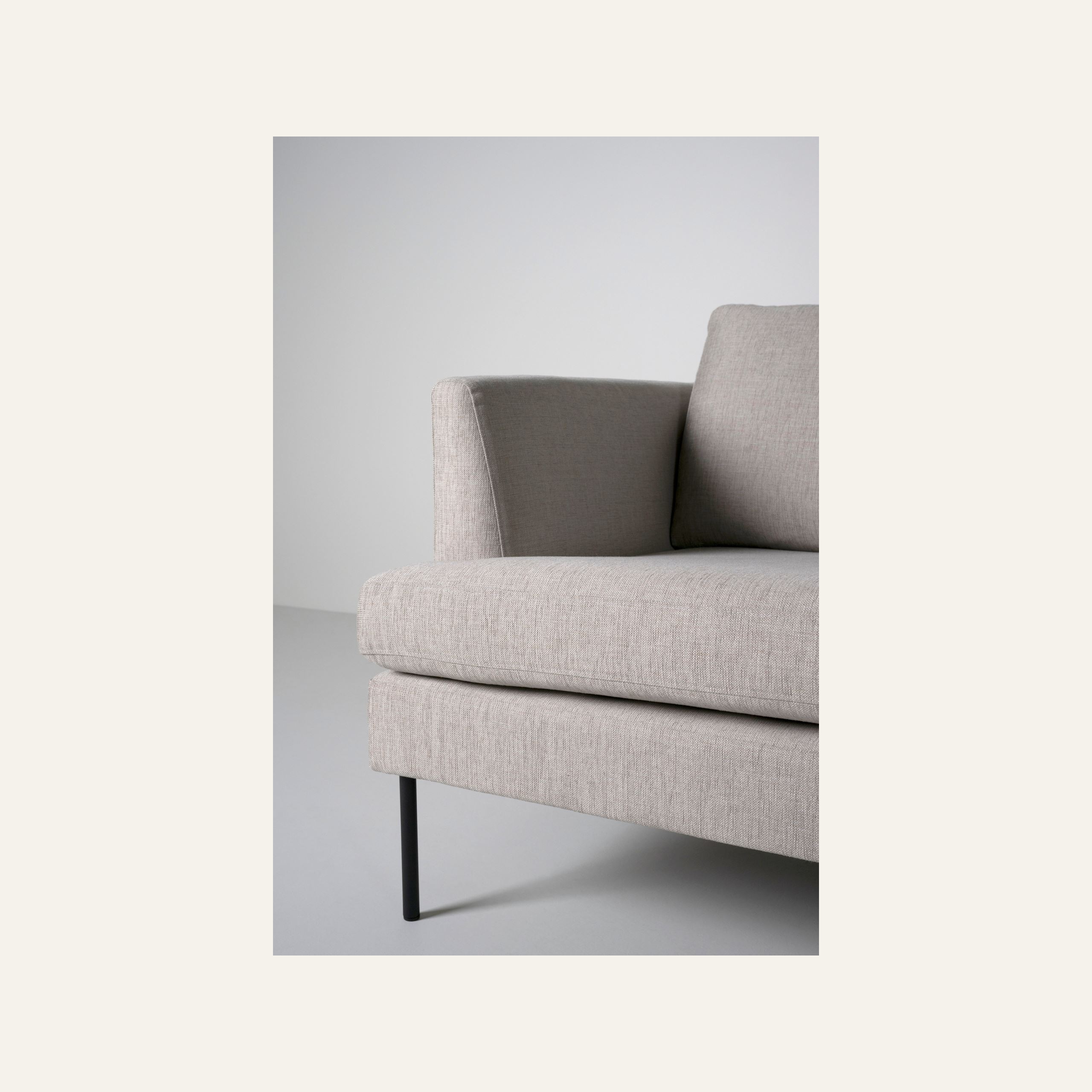 Sofa åpen ende høyre beige - 2