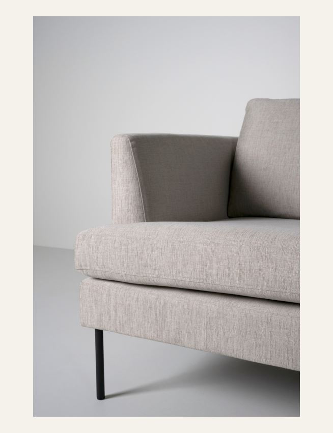 Sofa åpen ende høyre beige - 2