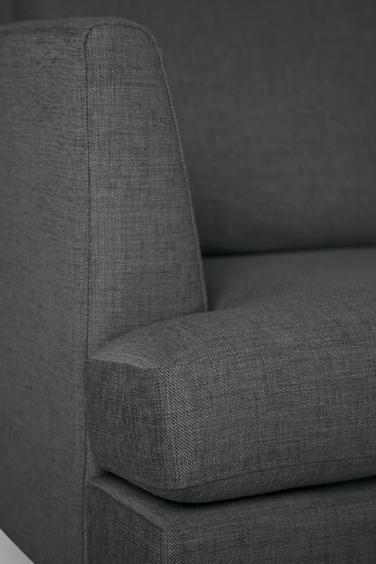 Sofa åpen ende høyre grå - 3