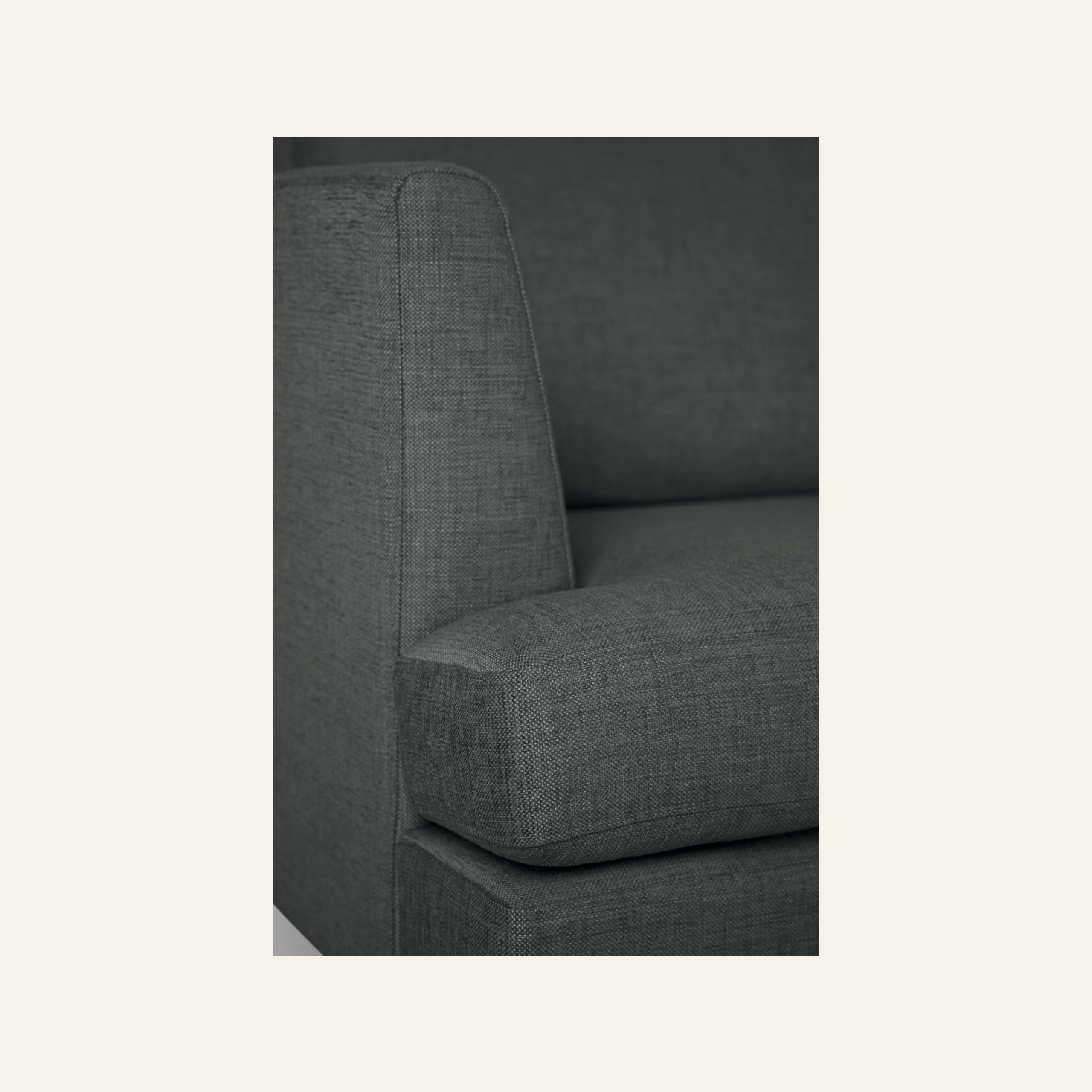 Sofa åpen ende høyre grå - 3