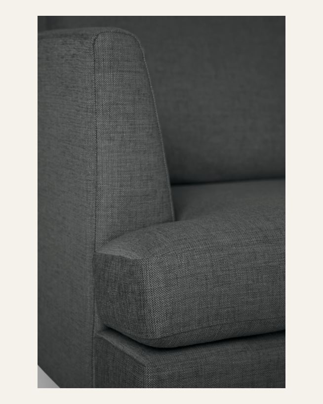 Sofa åpen ende venstre grå - 269x220x80 cm grå - 1