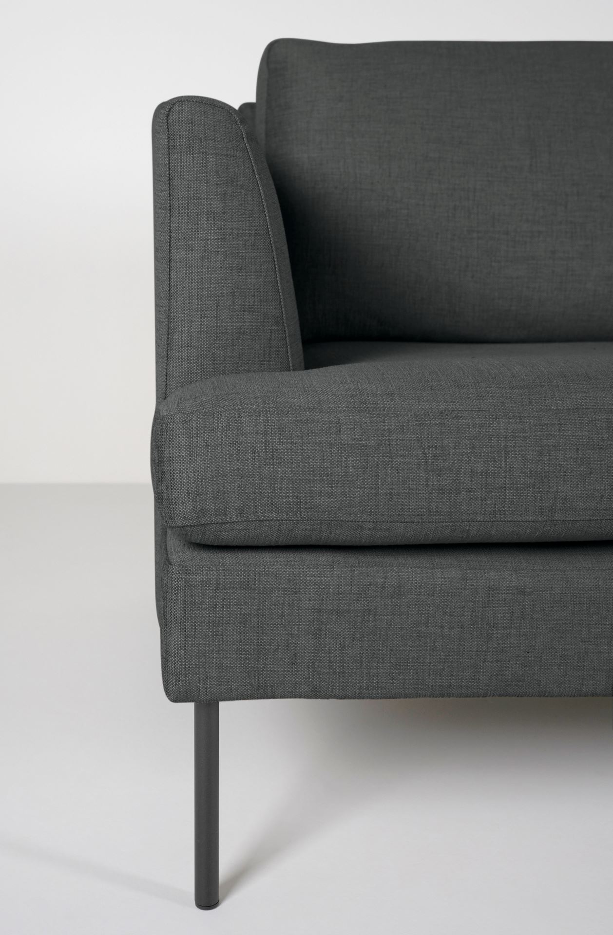 Sofa åpen ende høyre grå - 4