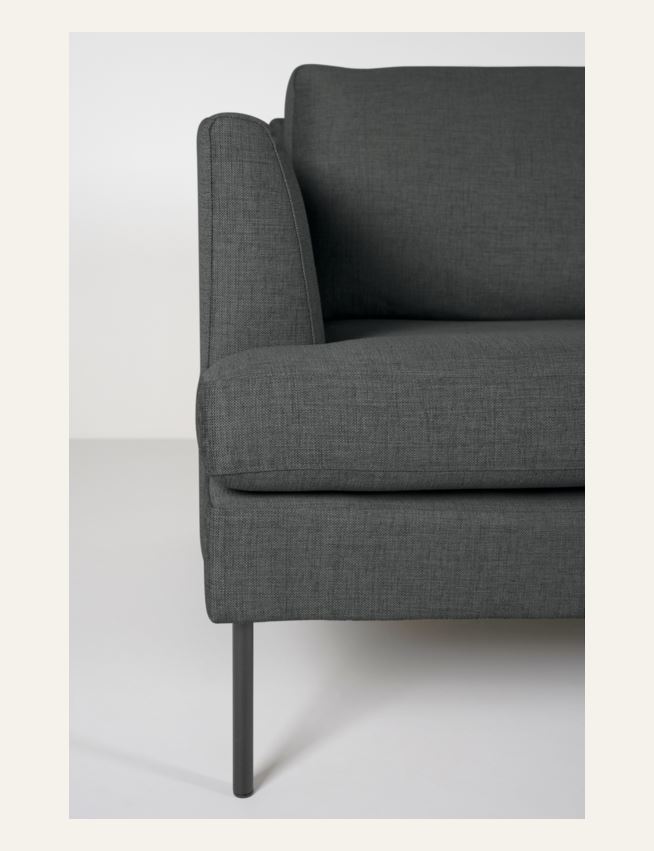 Sofa åpen ende høyre grå - 4