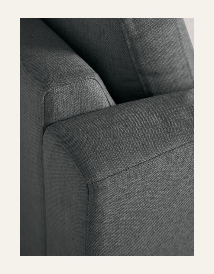 Setetrekkpakke åpen ende venstre grå - 2