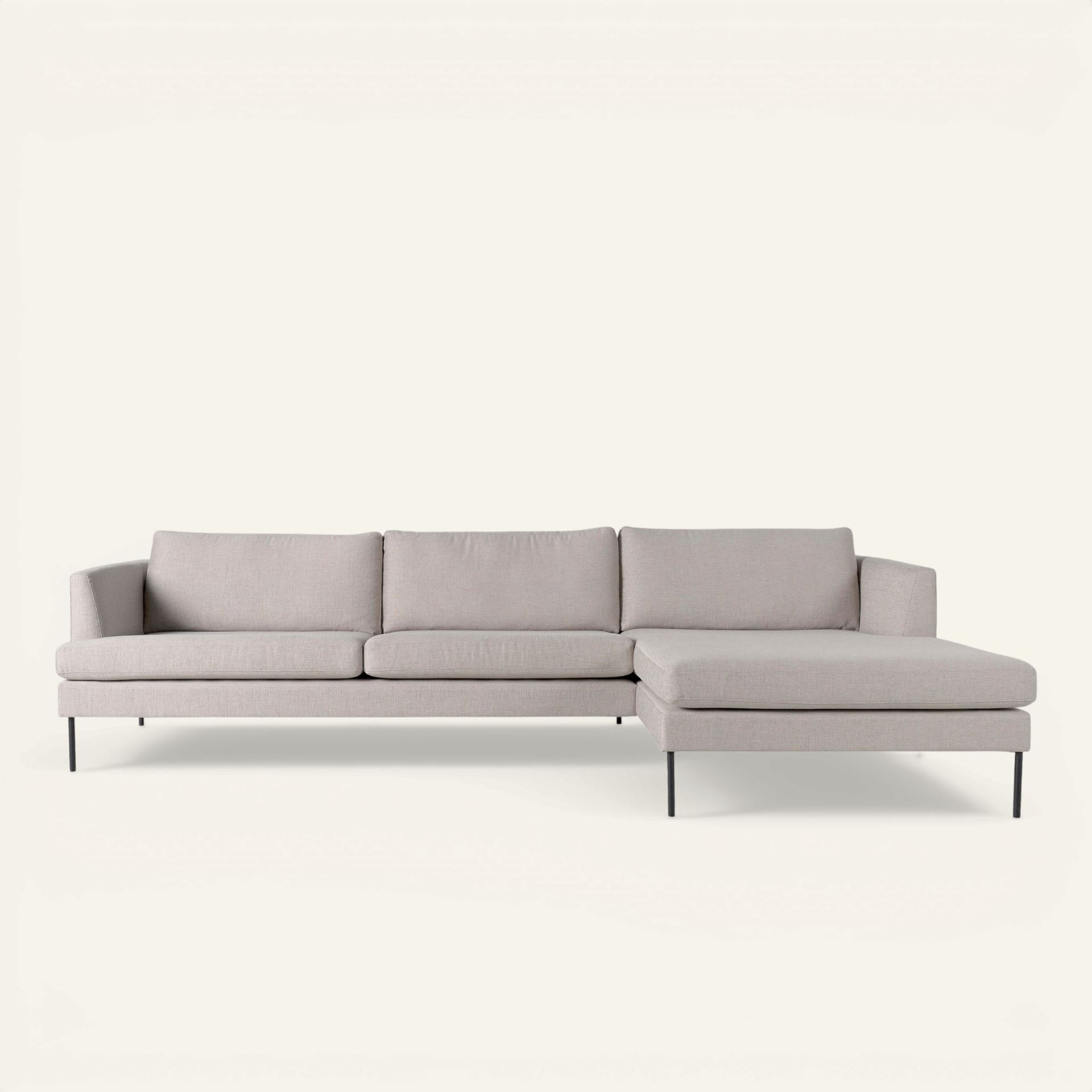 Sofa sjeselong høyre beige - 300x156x80 cm beige - 1