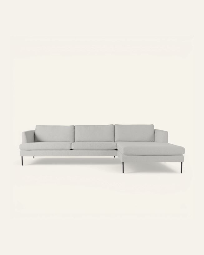 Sofa sjeselong høyre beige - 300x156x80 cm beige - 1