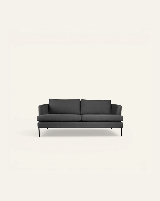 3 seter sofa grå - 189x94x80 cm grå - 1