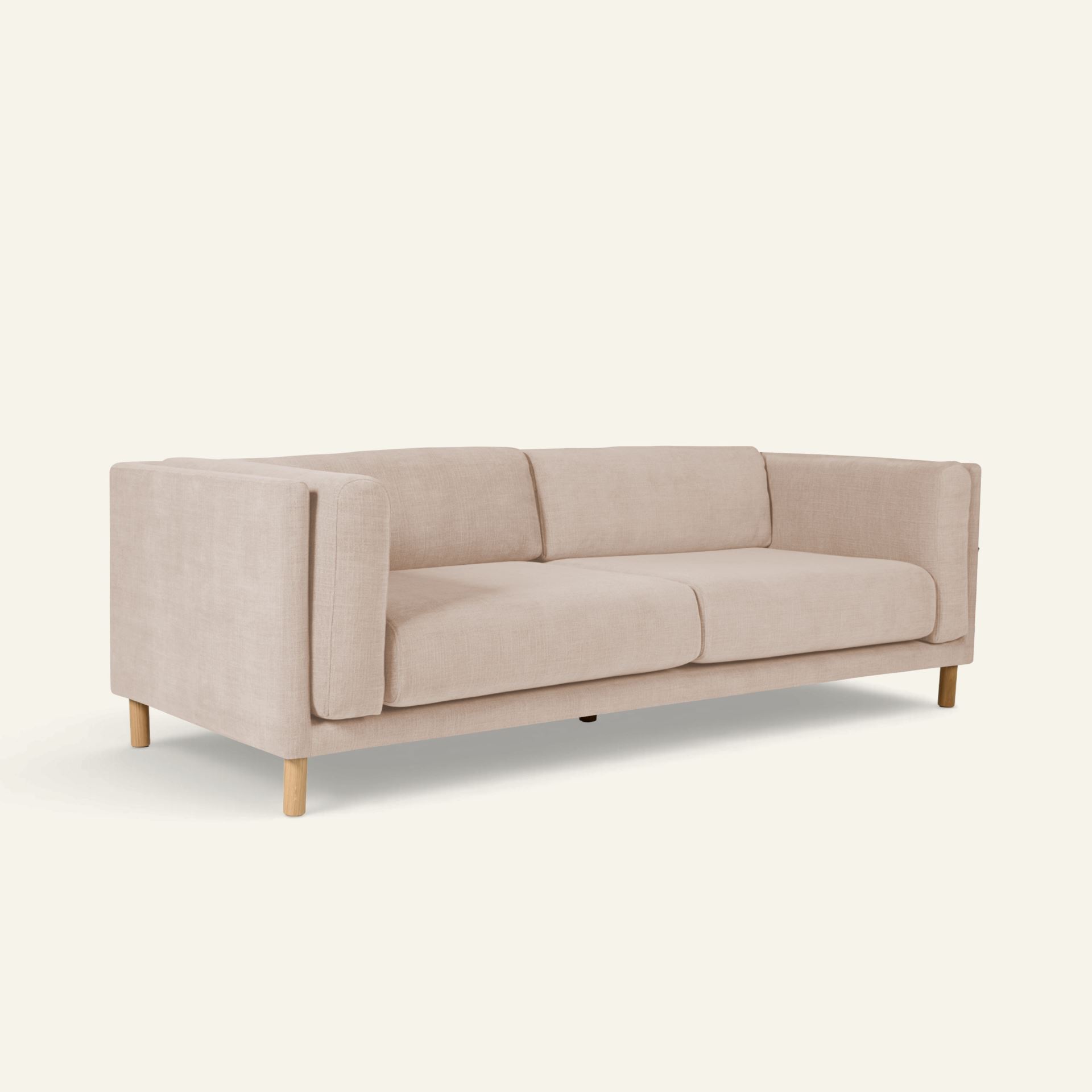 3 seter sofa lys beige - 5