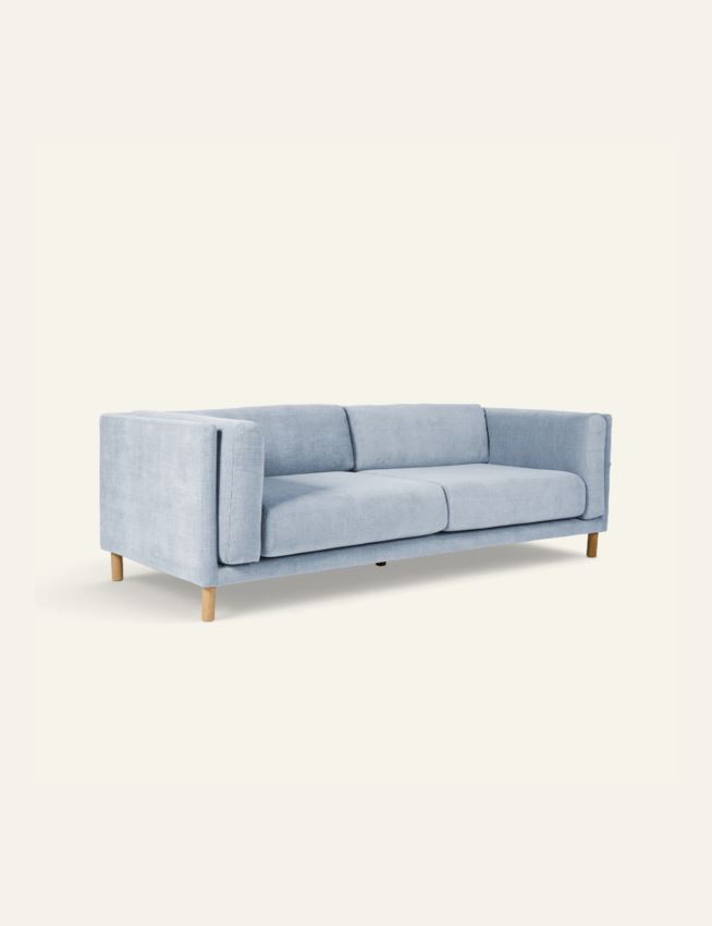 3 seter sofa gråblå - 4