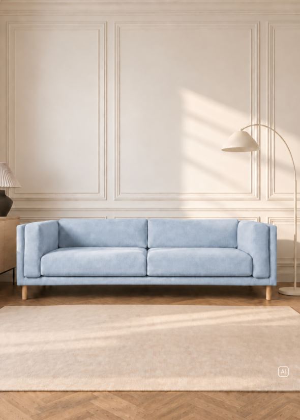 3 seter sofa gråblå - 2