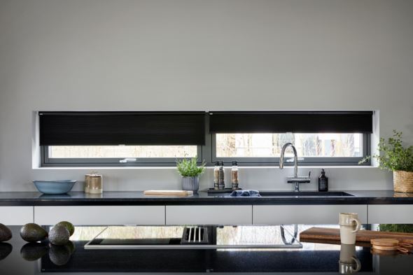 Premium dobbel plisségardin trådløs 45mm multi - 3