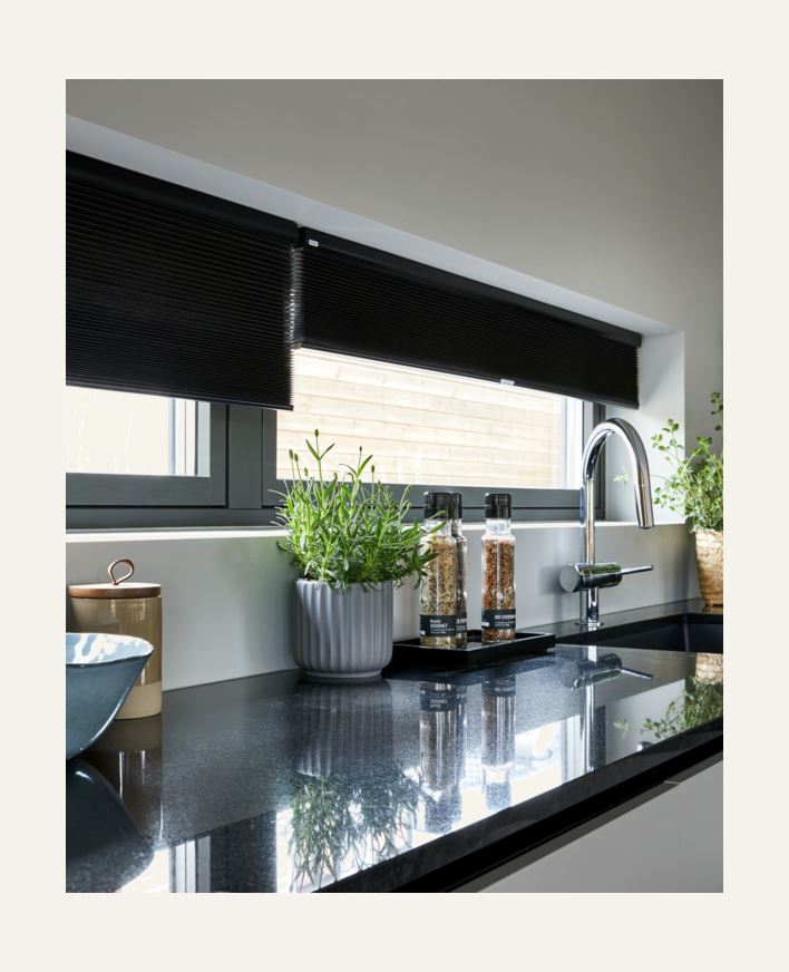 Premium dobbel plisségardin trådløs 45mm multi - 45 mm multi - 1