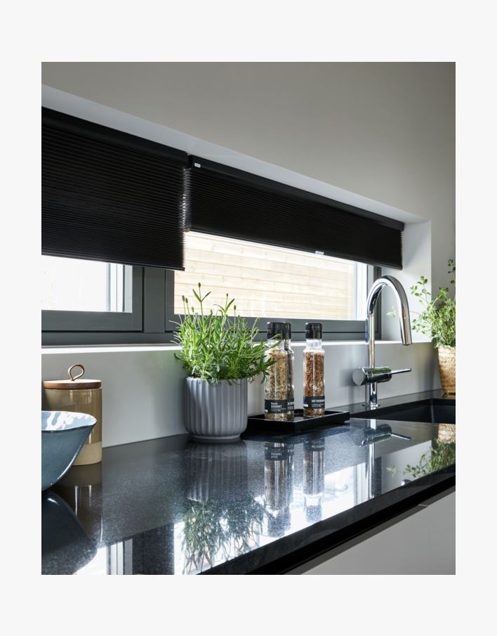 Premium dobbel plisségardin trådløs 45mm multi - 45 mm multi - 1