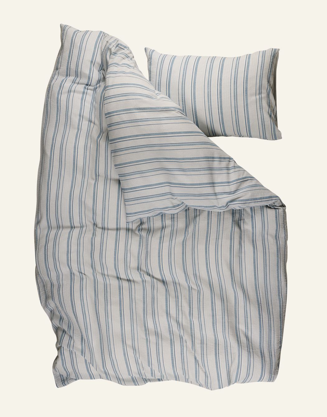 Krepp sengesett blå - 3