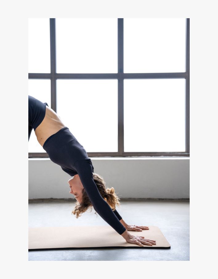 Treningsmatte natur - 61x183 cm natur - 1