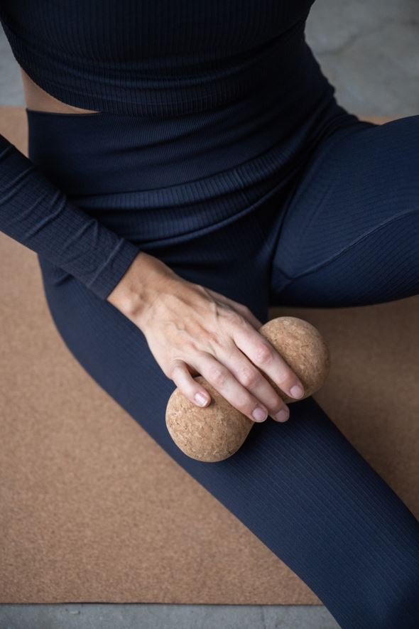 Dobbel massasjeball natur - 4