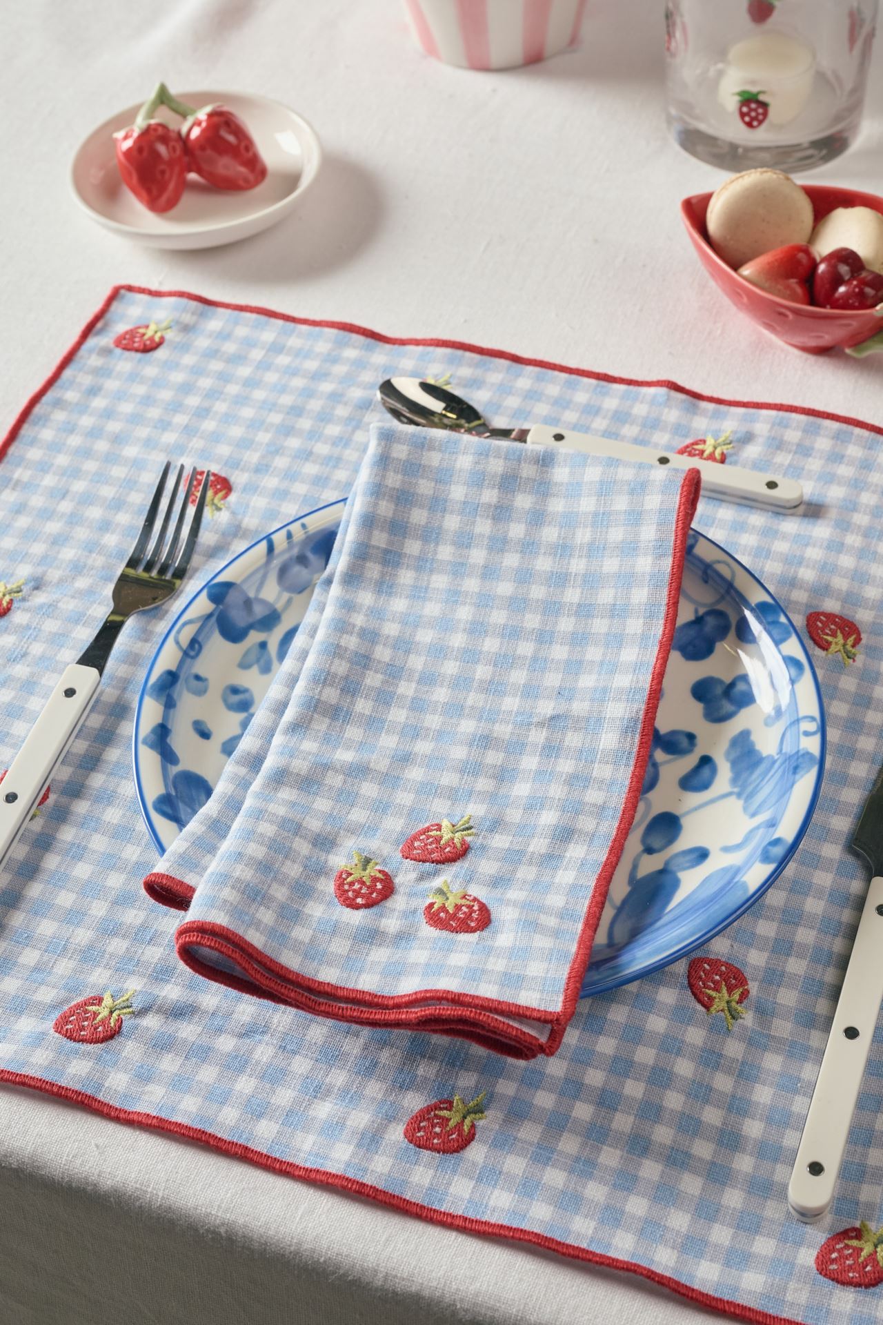 2pk tøyserviett blå - 3