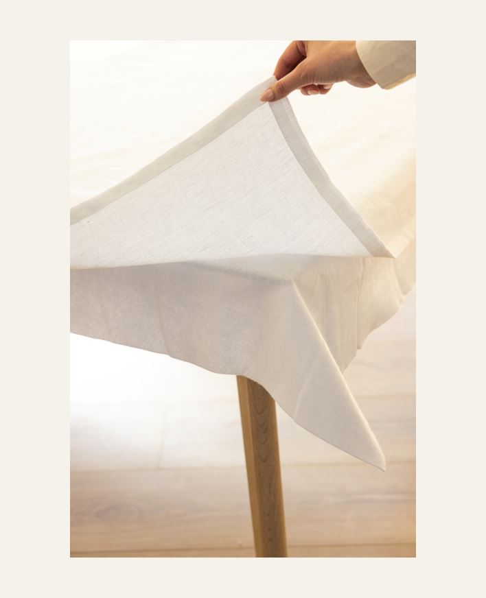 Bordbeskytter hvit - 130x330 cm hvit - 1