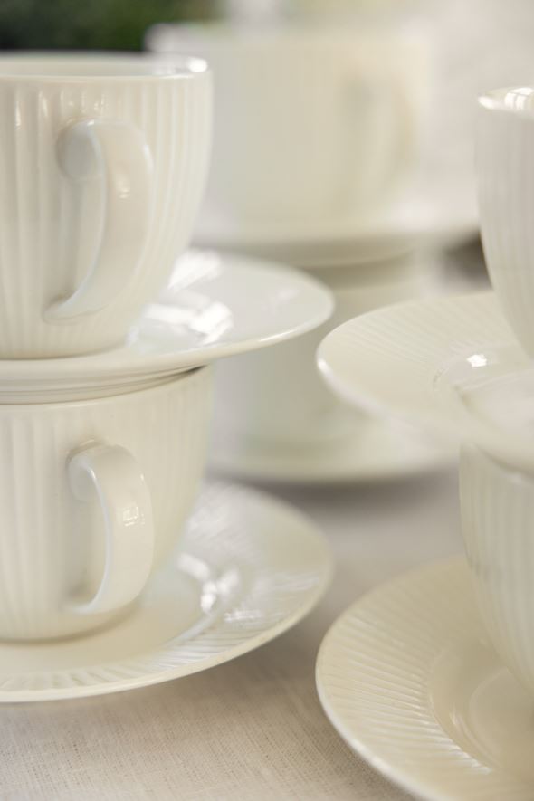 Kopp m/ skål hvit - 2